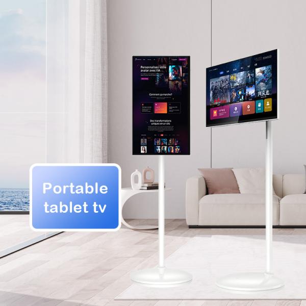 1080p Full-HD Portable TV Tablet with Built-In Battery and Android OS for Smart Mobile Entertainment