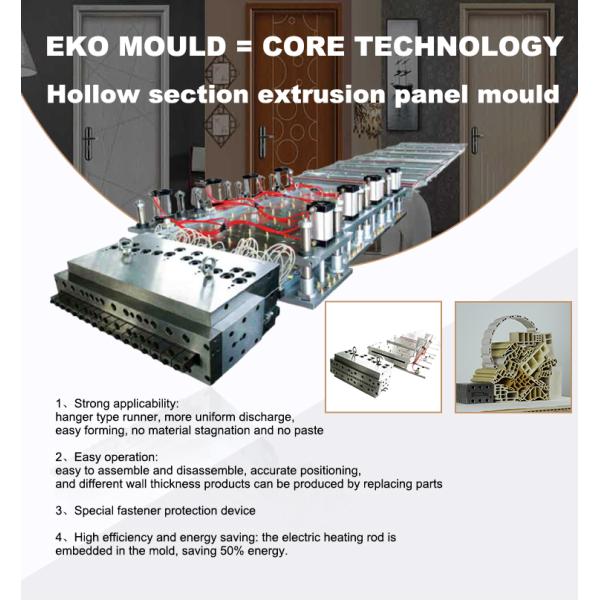 Single Cavity 1320mm P20 Foam Board Extrusion Mould for Furniture and Advertising Boards