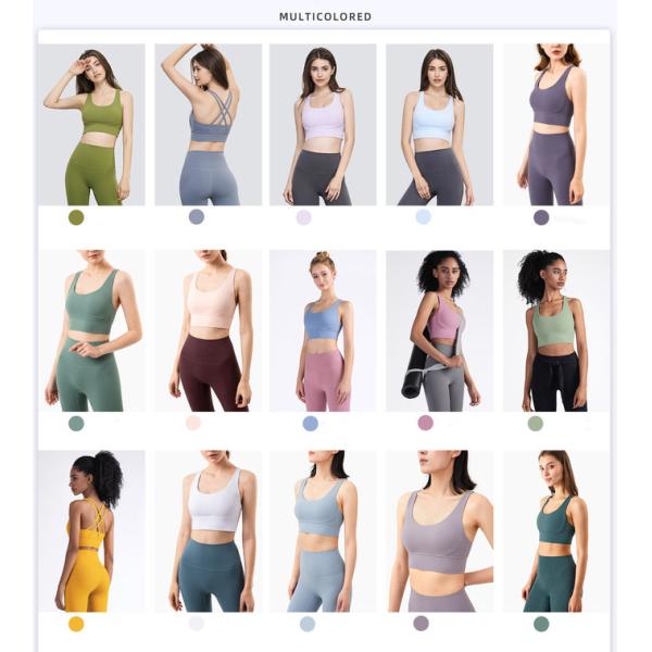 OEM / ODM Дизайн бюста Красивые поперечные ремни Назад Трехмерный смысл Йога Майка Весна Спортивная одежда Йога Жилет