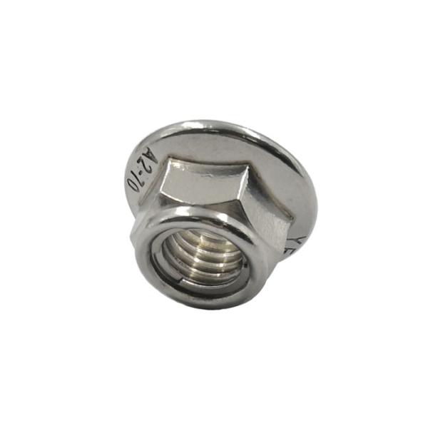DIN6927 Stainless Steel A2 Prevailing Torque Type Hex Flange Nuts M8
