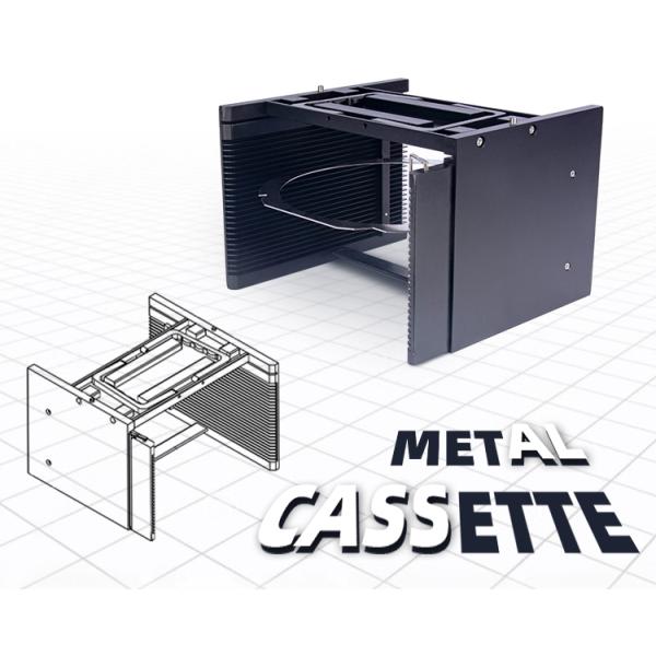 6 Inch 25 Slot Wafer Metal Cassette Anti-Static Sealing Package Test Cassette