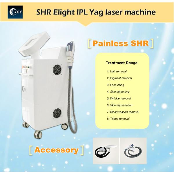 Multi function SHR OPT E- Light Hair Removal Machine / Yag laser tattoo removal machine