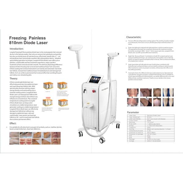 Skin Rejuvenation 810nm Diode Laser Permanent Hair Removal Device