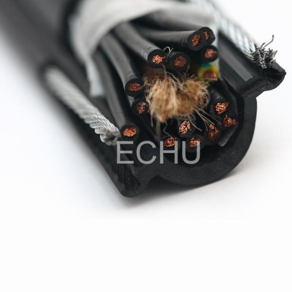 Flexible Round Traveling Control Cable for cranes or other appliances RVV(2G)12Cx1.5SQMM in black color