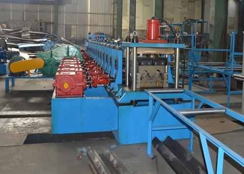 Three Waves Guardrail Forming Machine , 10m/Min W Beam Roll Forming Machine