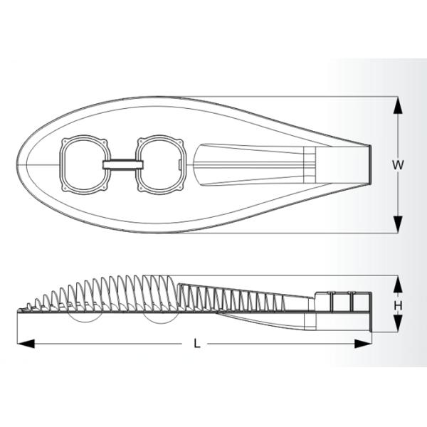 Уличный свет СИД УДАРА 50В расквартировывая легковес для доск рекламы