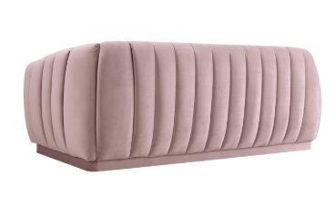 Fabric Blush new design wooden event sofa for wedding,living room sofa