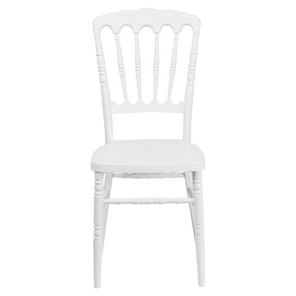 White PP Plastic Chiavari Wedding Chairs Stackable