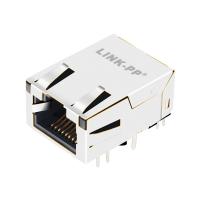 Base-T 1000 modular do porto Rj45 Jack de L8BE-1G1T-BFH 1x1 Tab Up Green Led Shielded
