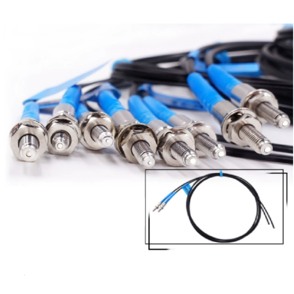 M3 M4 M6 Through Beam Optical Fiber Sensor Probe For Industry Equipment