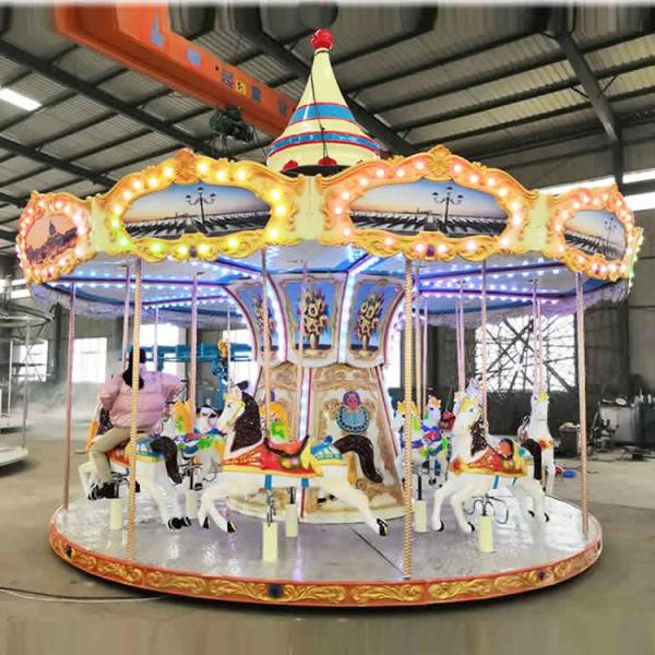 European Style Horse Carousel Ride 16 26 Seats Customized Decoration