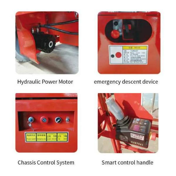12m Scissor поднимаясь платформа подъема груза свинцовокислотной батареи рабочей платформы электрическая