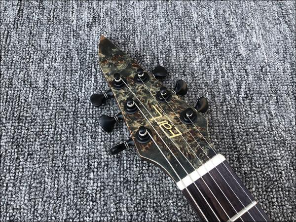 Custom Earts Electric Guitar with African Mahogany Body Black Hardware
