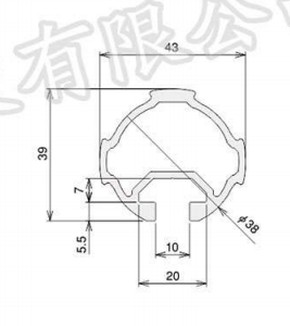 China Industrial 28mm Aluminum Alloy T-Slot Frame Profile Pipe