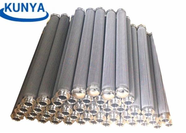 50 mícrons 304 cartucho de aço inoxidável da água do elemento de filtro da fibra 316 1um