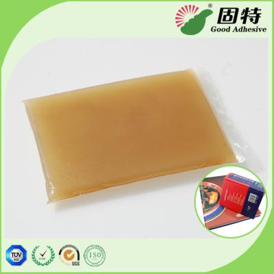 Do derretimento quente contínuo ambarino do bloco da cor da resina da gelatina colagem animal contínua da geleia usada com as máquinas de alta velocidade médias