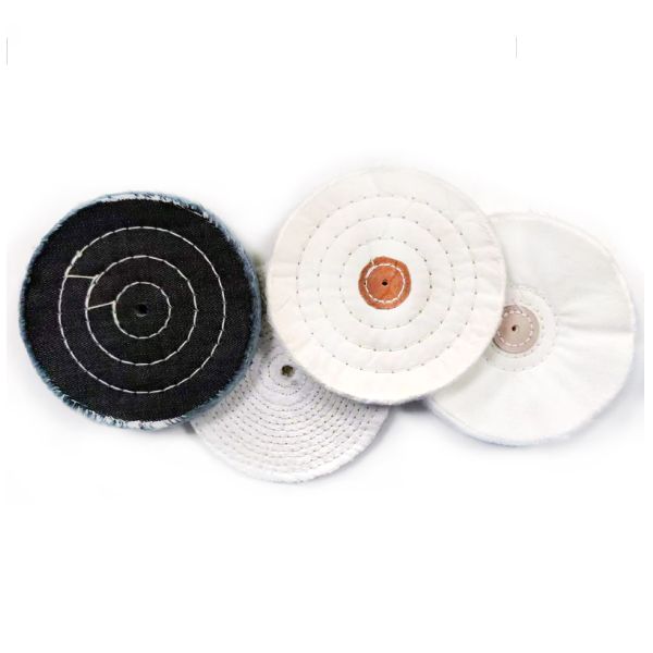 3 Inch Uncombed Loose Cotton Buffing Wheel For High Shine Polishing Metal Automotive