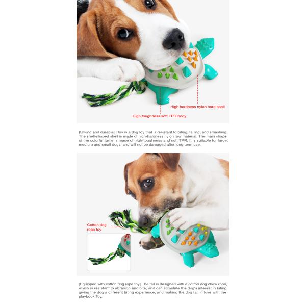 Manufacturers Sell Well Colorful Turtle Dog Cleaning Teeth Toy Pet Toys Dog Chew Toy