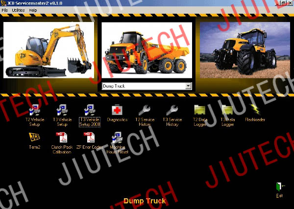 JCB диагностики JCB Service Master v8.10 версии тяжелая обязанность грузовик диагностические сканера