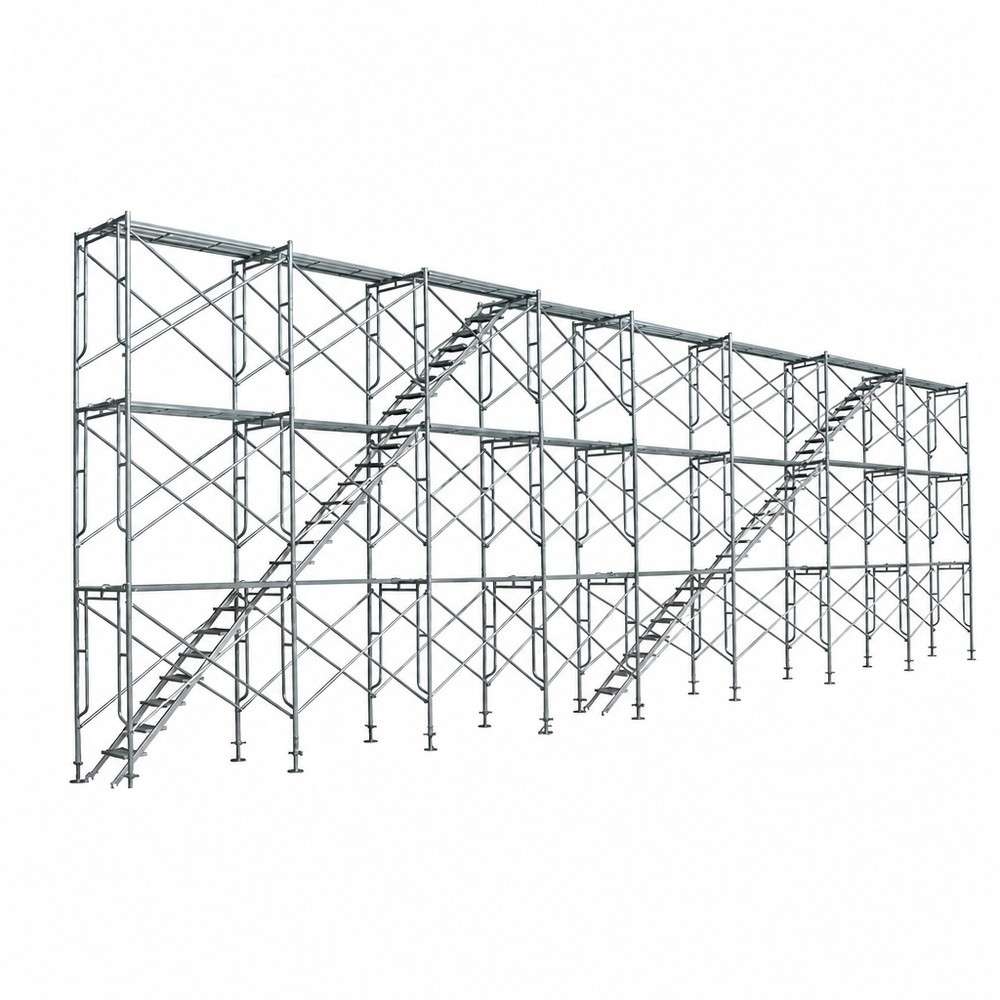 Quick Assembly H Frame Scaffold with Non-slip Surface and 250kg Load Capacity Mason Scaffold Set