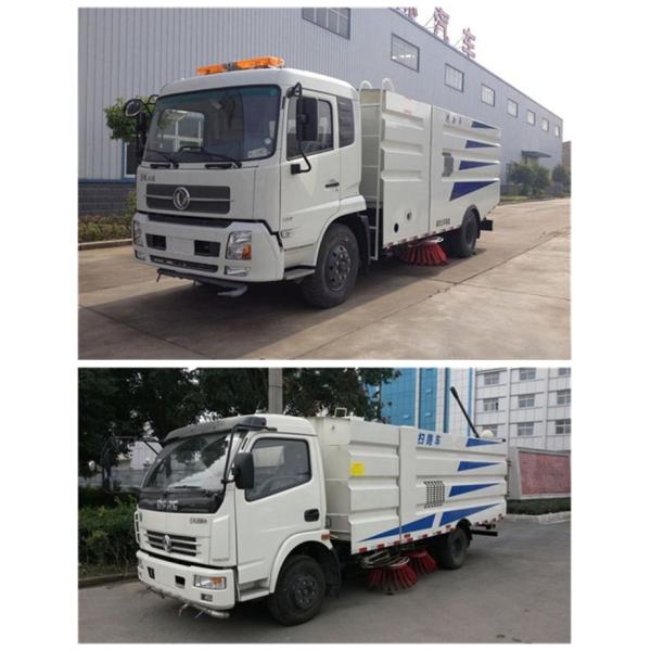 RHD Dongfeng 4x2 Vacuum Sweeper Truck , 4000 Liters Road Cleaning Machine