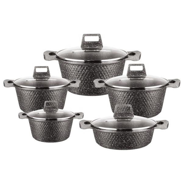 Multicolor 10Pcs Cookware Sets Nonstick Aluminum  Lightweight