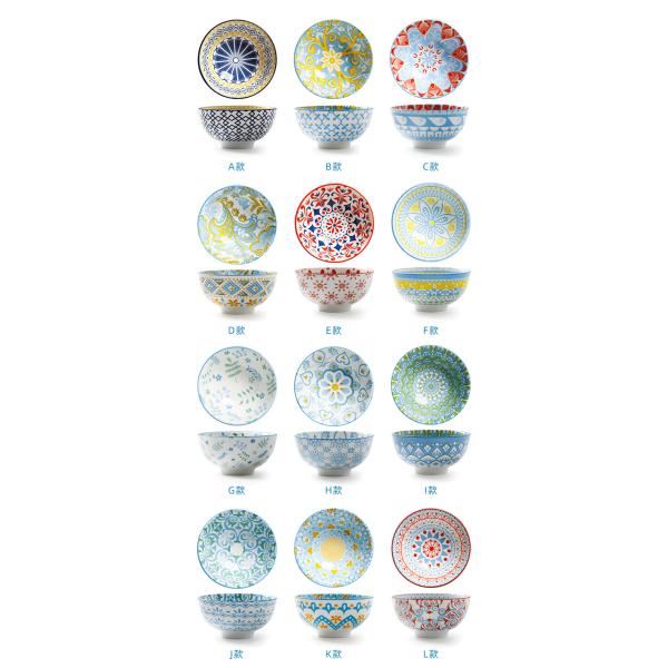 Шар красочного супа керамический, сейф микроволны шара фарфора с изготовленным на заказ логотипом