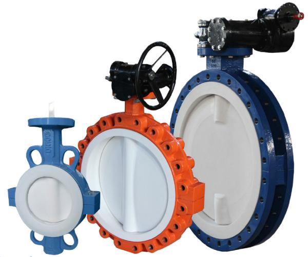 PTFE Disc Seat Cast Iron Butterfly Valves Wafer Lug Butterfly Valve