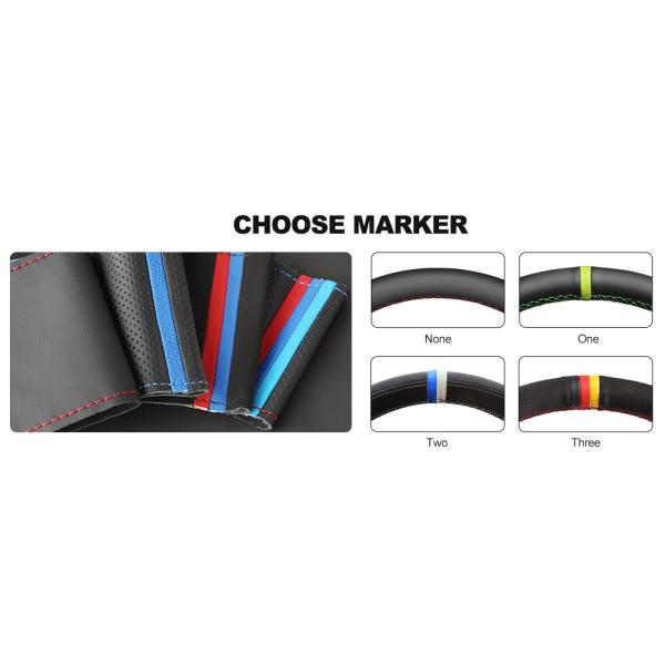 DIY Suede Steering Wheel Cover for Mazda 3 Axela Mazda 6 Atenza Mazda 2 CX-3 CX3 CX-5 CX5