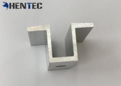 6063 / 6061 / 6082 Solar Roof Mounting Systems Aluminum Extrusion Shapes Middle Clamp