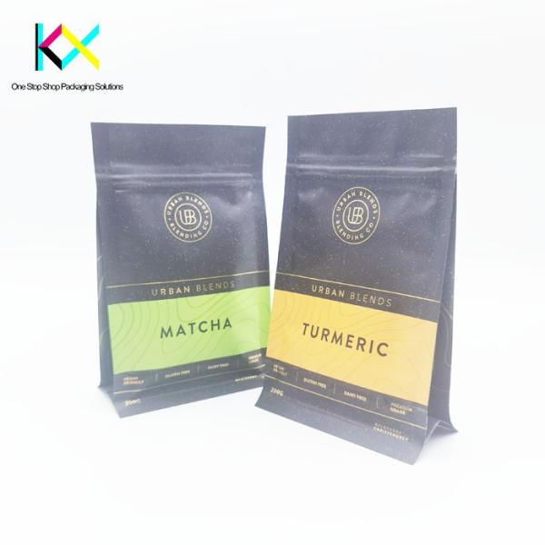 Fashion Customized Protein Pouch Packaging Resealable 200g Flat Bottom Pouch