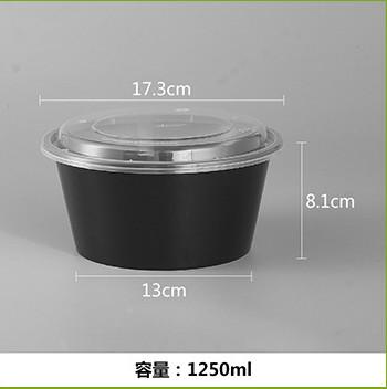 Food Grade Pp Plastic Lunch Box With Lids PP Salad Bowls With Airtight Lids Standard Size Microwave Safe Dishwasher safe