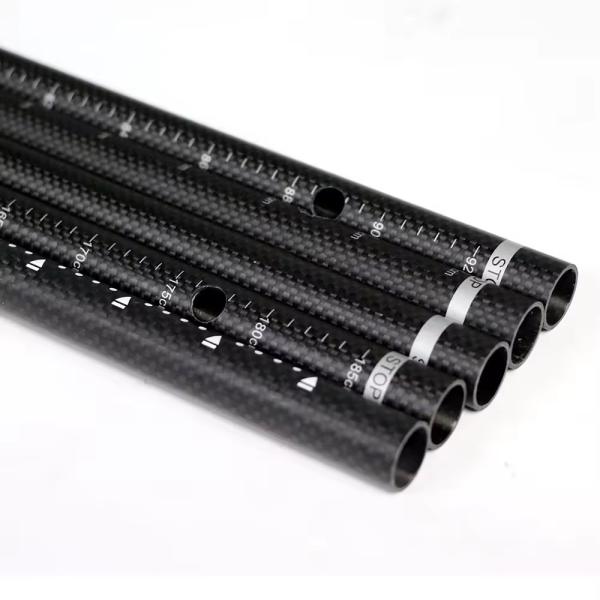 3k Glossy Colored Green Red green blue Carbon Fiber Tubes Carbon Fiber Pipe