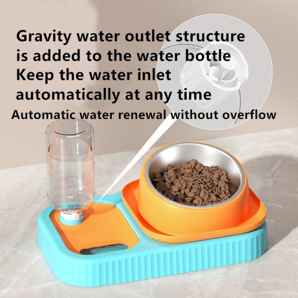 Шар автомата питания любимца двойной с поднимаясь распределителем 1.8kg воды