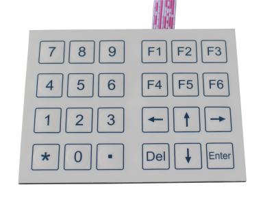 24 chaves comprimem o teclado da membrana da matriz de ponto do formato para o laboratório, hospital