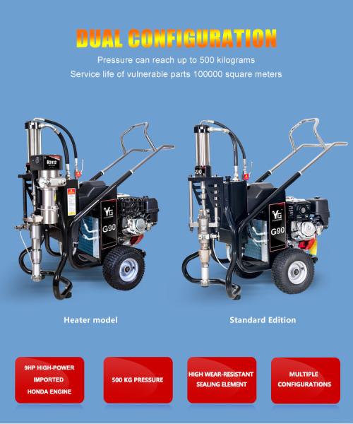Gas Electric Diesel Polyurethane Sprayer Machine Hydraulic Epoxy Coating Spray Machine