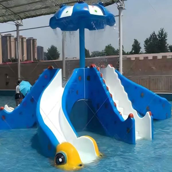 Water Playgrounds Octopus Water Slide Smooth Surface With 6 Tentacles