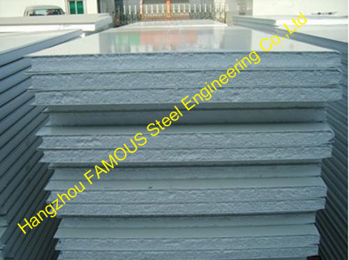 Cold Room Corrugated EPS Sandwich Metal Roofing Sheets Wall Panels