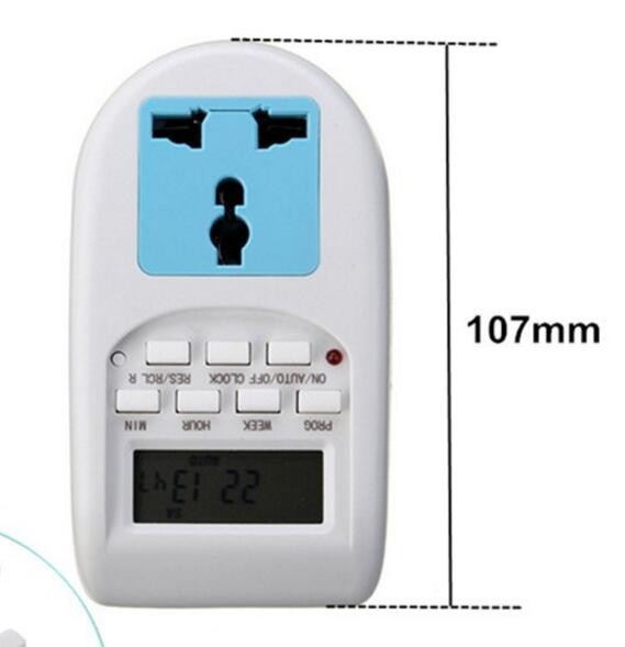 AL-06 24 Hours Timer 220V-240V 50/60Hz 2000W Digital Time Switch Timer With UK Socket and UK Plug