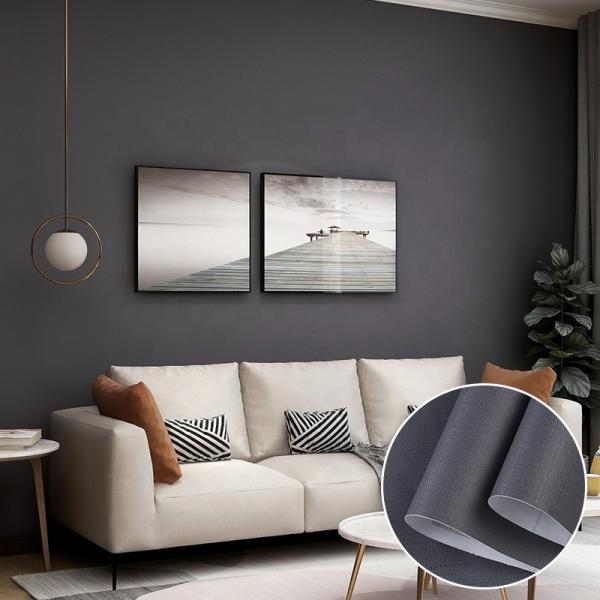 Modern Design Style 60cm Green Beautiful Bedroom Wallpaper Roll Plain Pattern Self Adhesive Decorative Wallpaper for Rooms