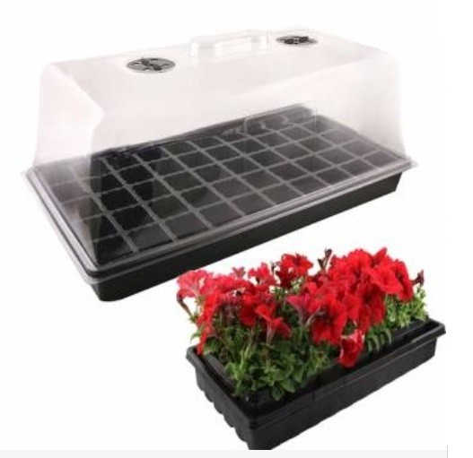 convenient and eco-friendly plastic nursery pots trays 200 holes seedling tray Plastic modular seedling tray for wholesales