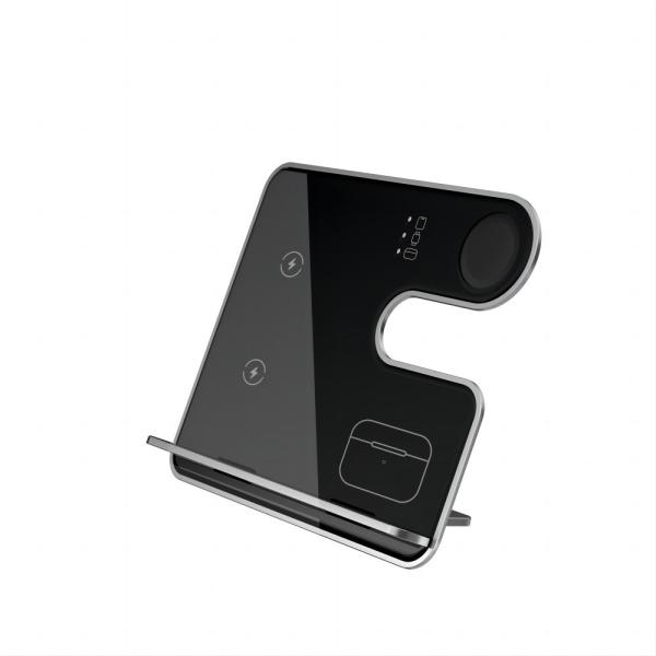 Detachable Braket Qi Standard 3in 1 Wireless Charging for Smart Devices