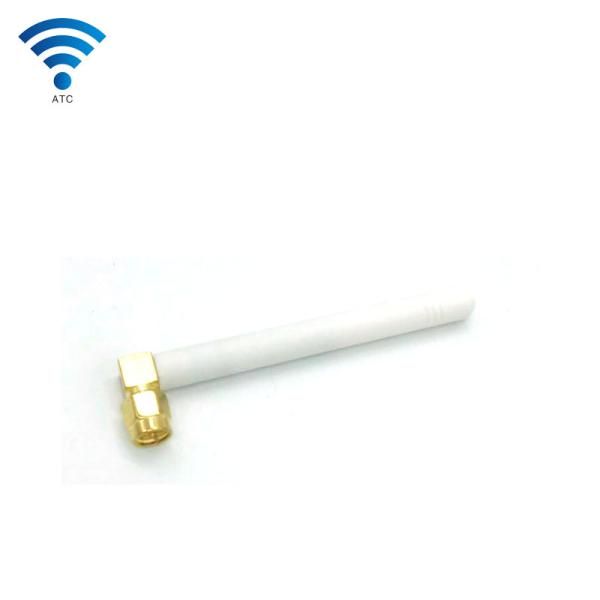 White Color 2DBi SMA Male Blending Head Whip Rubber External GSM GPRS 2G Antenna