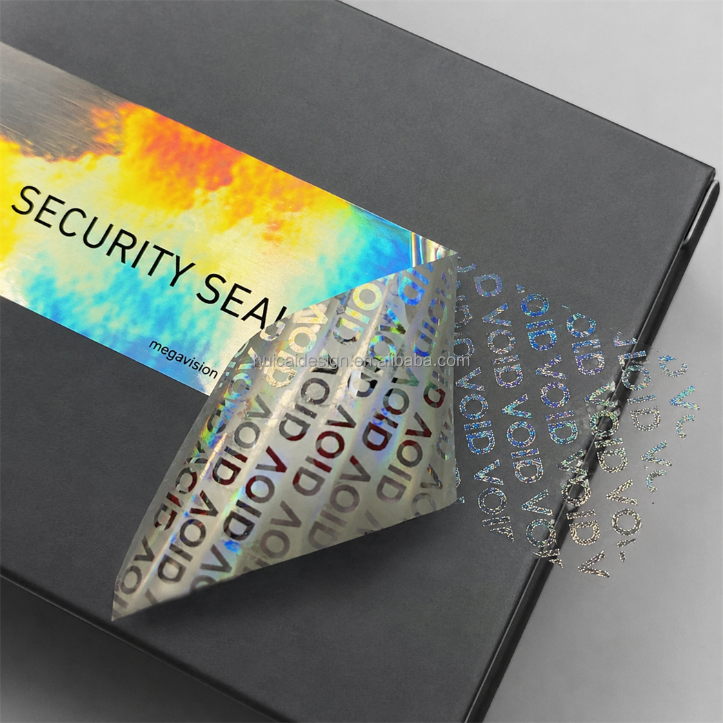 Custom Printing Self Adhesive Waterproof Void Sticker Warranty Security Label Sticker