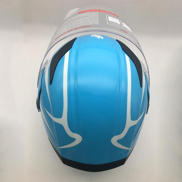 Blue Modular Flip Up Motorcycle Helmet DOT Approved S/M/L/XL Sizes for Budget Buyers