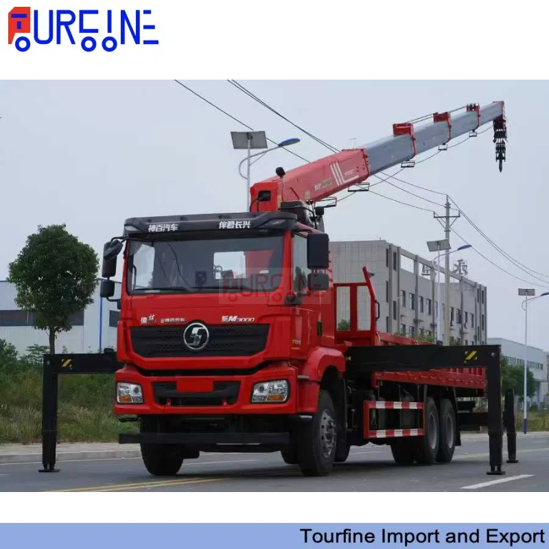 Construction Ready Shacman 6×4 14 Ton Straight Boom Truck Mounted Crane