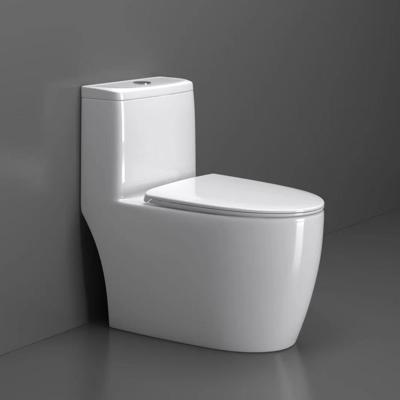 European Bathroom Sanitary Close Coupled Porcelain Wc Toilets Floor Mounted One Piece Toilet for Sale