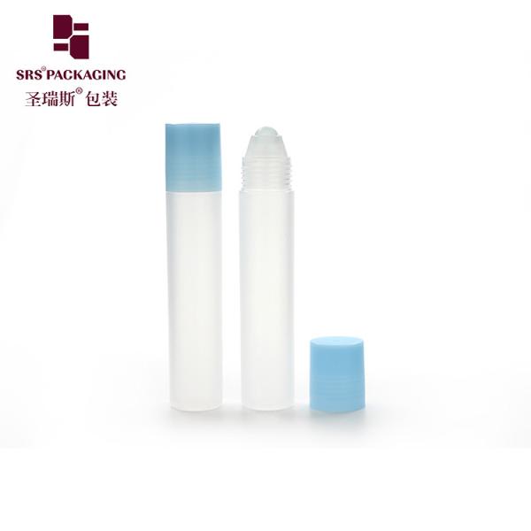 20ml Green Mist Screw-On Closure Clear Plastic Cosmetic Bottles With Glass Ball For Skin Care And Ance Treatment