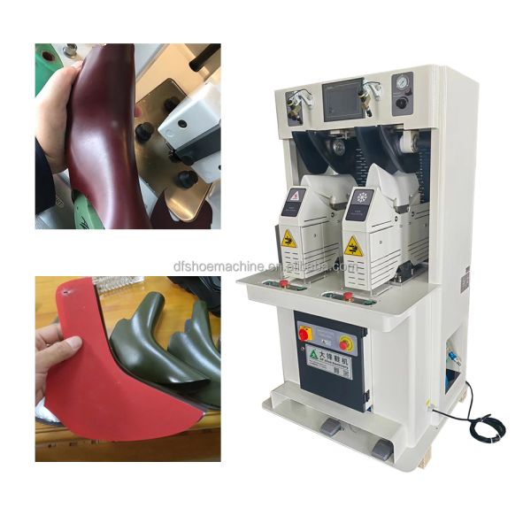 Ladies Leather Shoes Making Machine 3D Boots Upper Vamp Moulding Molding Crimping Machine