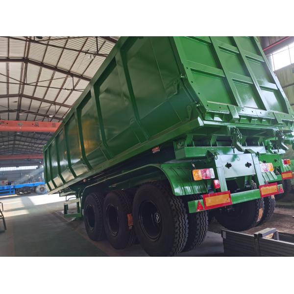 100 тонн двойных осей U-образный задний конец наклонитель нагрузчиков